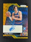 Pacome Dadiet 2024-25 Panini Prizm Gold Wave Prizm RC ROOKIE AUTO 06/10 KNICKS