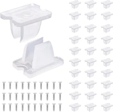 30pcs LED Strip Light Clips with Screws, Holder Mounting Clips for 5-6mm Lights