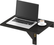 Furinno Hermite Wall Mounting Folding Table, Espresso