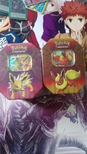 Details About Pokemon Tcg Elemental Power Tin Flareon Gx Jolteon Gx Brand New And Sealed