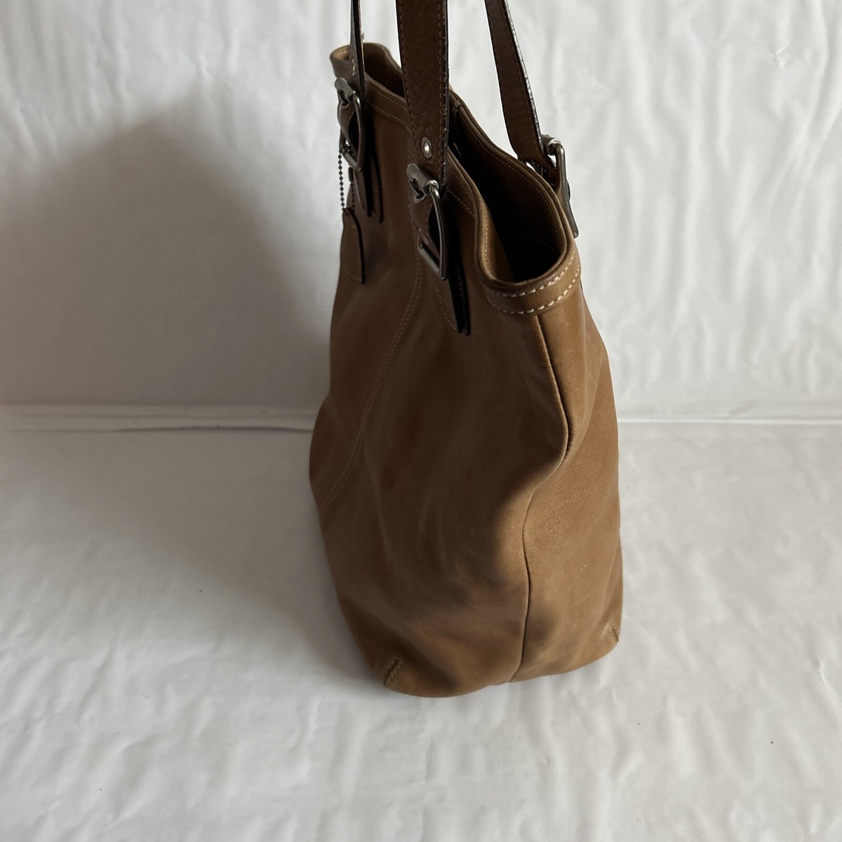Vintage Coach Tote Leather Handbag E 33-9573 15x12x5 (K7) | eBay