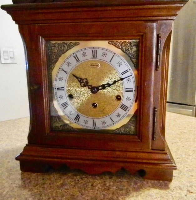 TRIPLE CHIME 8 DAY KEYROUND GERMAN MANTEL CLOCK*** eBay