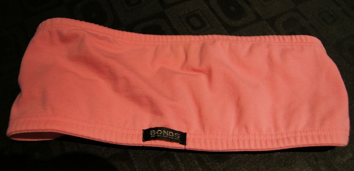 Bonds Pink Jersey Cotton Wire Free Bandeau Strapless Bra