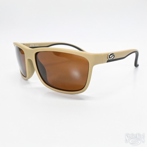 Strike King PRO ELITE Polarized (UVA/UVB) Sunglasses - Tan/Black Frame - Amber - Picture 12 of 17