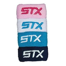 2-Packs STX Womens Lacrosse Gear Wrist Bands Navy Sky White Pink FAST SHIP! D42