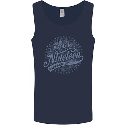 Distressed 58. Geburtstag Made In 1968 Herren Weste Tank Top - Bild 1 von 2