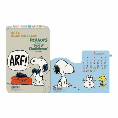 2024 Desk Slide Calendar APJ Snoopy