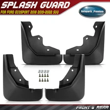 4Pcs Front & Rear Side Splash Guards Mud Flaps for Ford EcoSport 2018-2022 SUV
