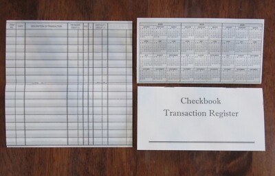 200 CHECKBOOK TRANSACTION REGISTERS CALENDAR 2023 2024 2025 CHECK BOOK REGISTER