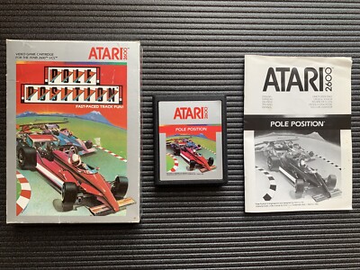 ATARI VCS 2600: POLE POSITION mit Anleitung & Verpackung / Modul getestet
