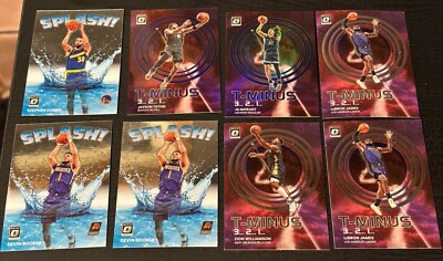 2022-2023 Optic Splash, T-Minus, My House, Express Lane. Curry, Lebron, Zion