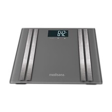 medisana BS 476 grau K&ouml;rperanalysewaage bis 180 kg Personenwaage K&ouml;rperfett