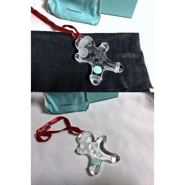 ティファニー　man Ornament TIFFANY & CO. Crystal Christmas Gingerbread man Ornament