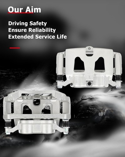 cciyu 18B5473 18B5472 Rear Left & Right Brake Calipers with Bracket For Ford For - Picture 6 of 8