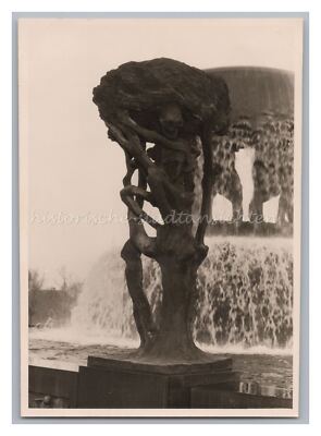Oslo Norwegen - Skulpturenpark Brunnen - Altes Foto 1950er