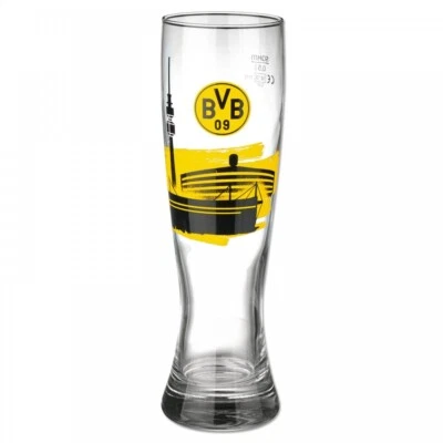 Borussia Dortmund Weizenglas Glas Bierglas Weißbierglas Weizenbierglas BVB 09