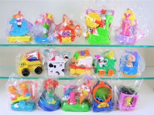 Happy Birthday Happy Meal! McDonalds 1994 NEW MIP - 15 ACTION toys form a train!
