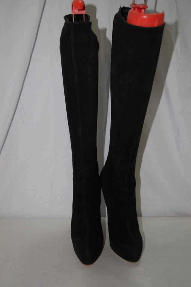 36/6❤️Botas de plataforma altas Brian Atwood de gamuza elástica sobre la rodilla ITALIA Foto 2 de 4