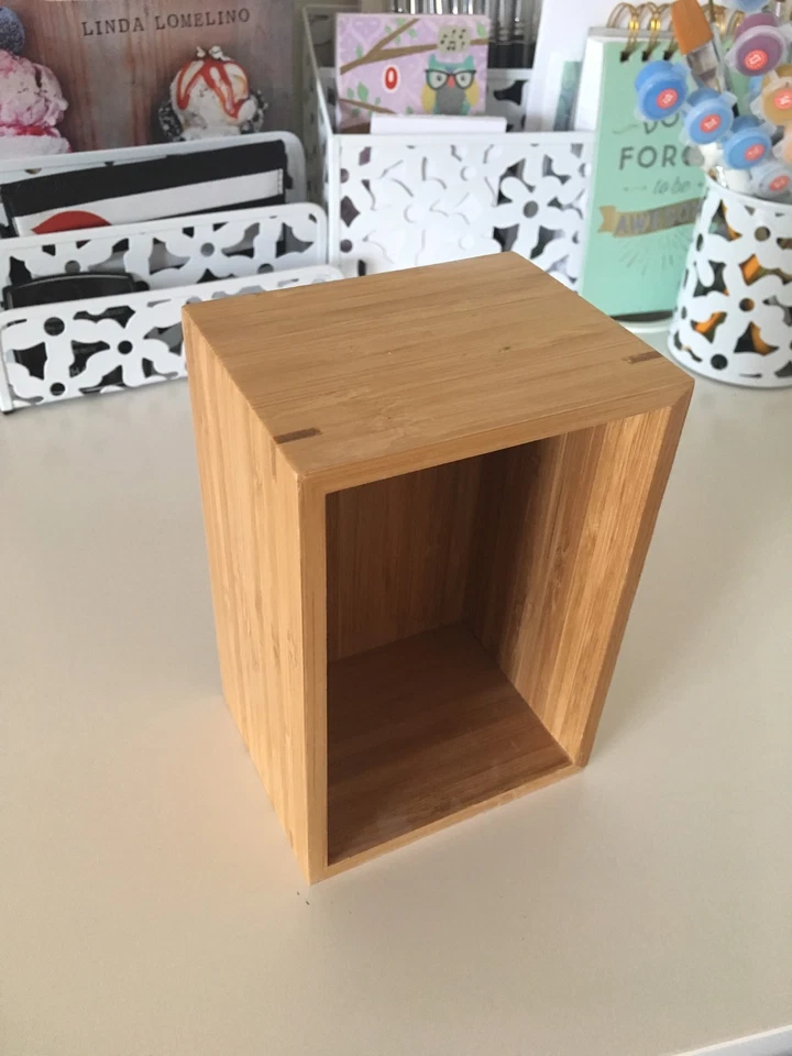 Bamboo Box Lipstick Drawer Cosmetic Organizer Make Up Jewellery Ikea spices - Image 2 of 4