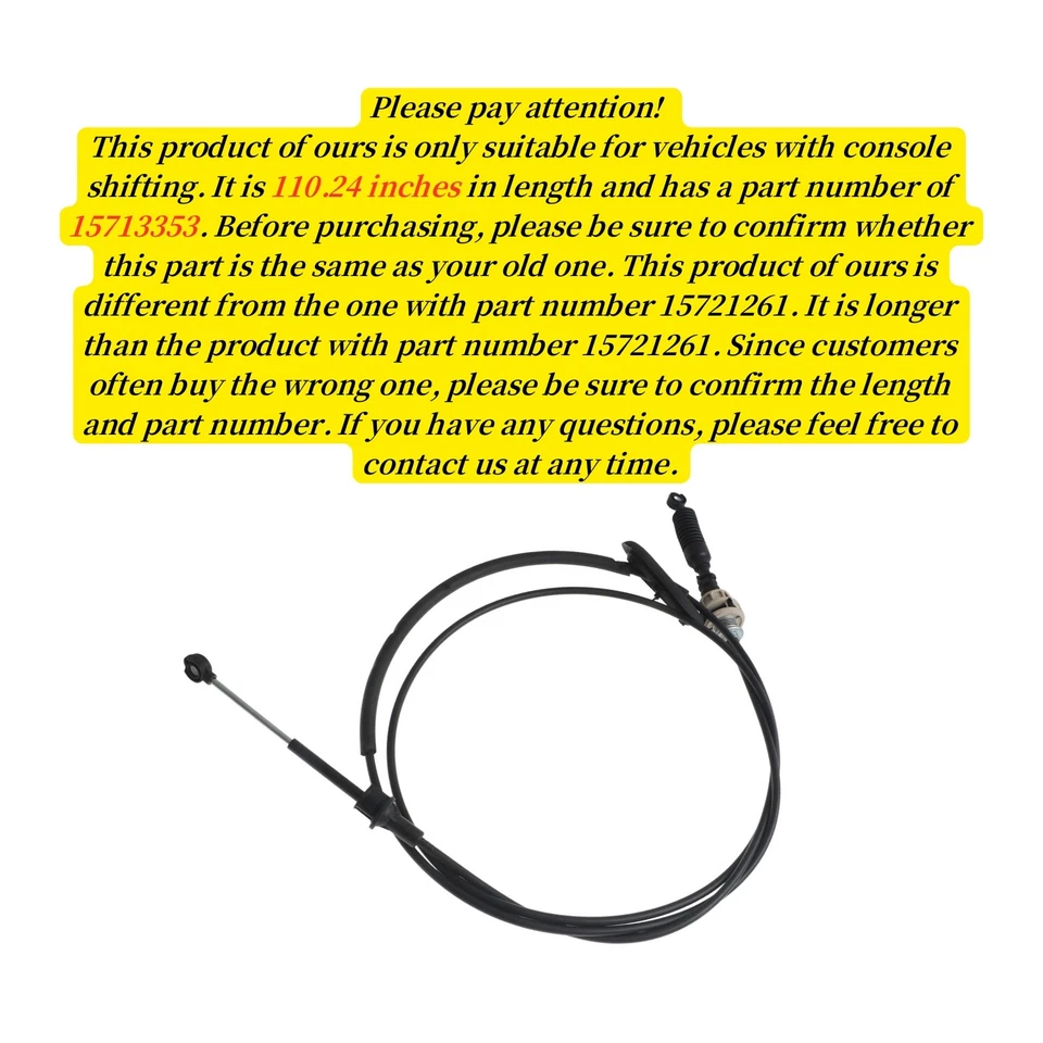 Cable selector de engranajes de transmisión automática para Chevrolet Blazer S10 GMC Jimmy Foto 2 de 4