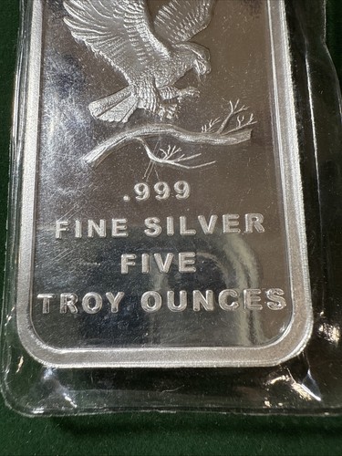 US 5 Troy Oz SILVER .999 BAR - Picture 3 of 6