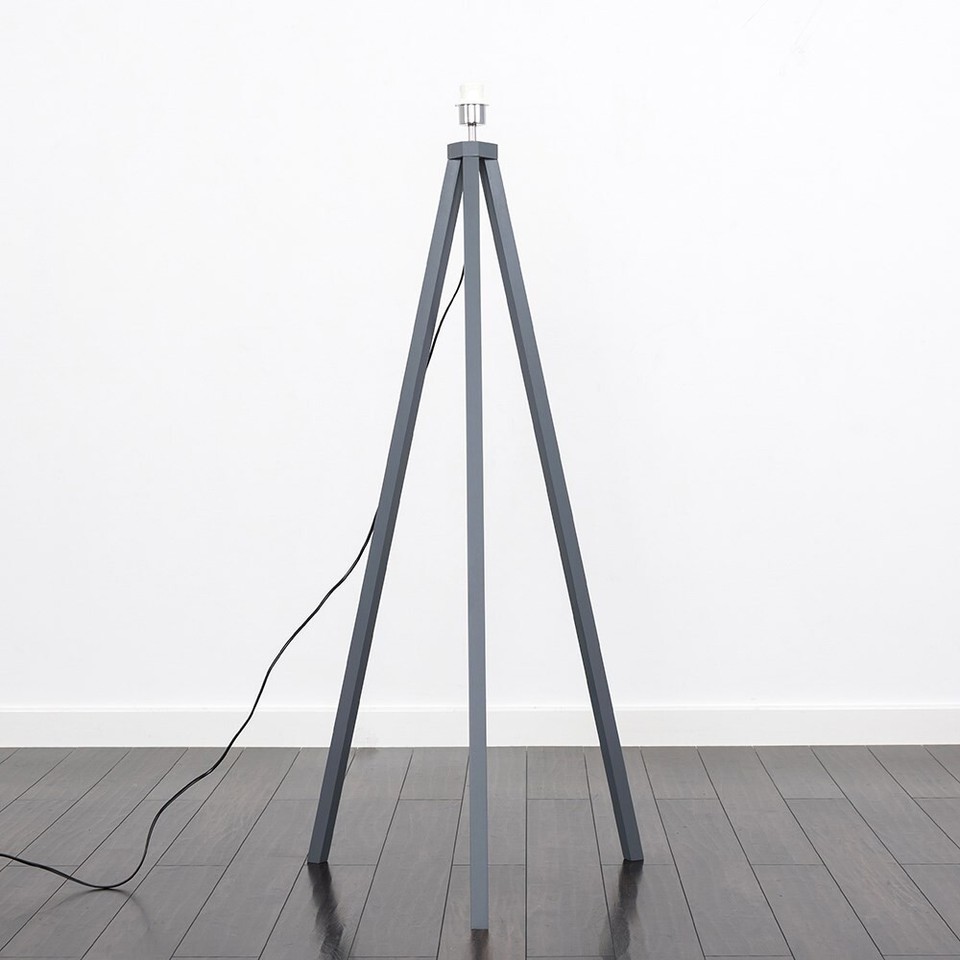 Floor Lamp Base Large Tripod Wooden Living Room Bedroom Lights Home ...