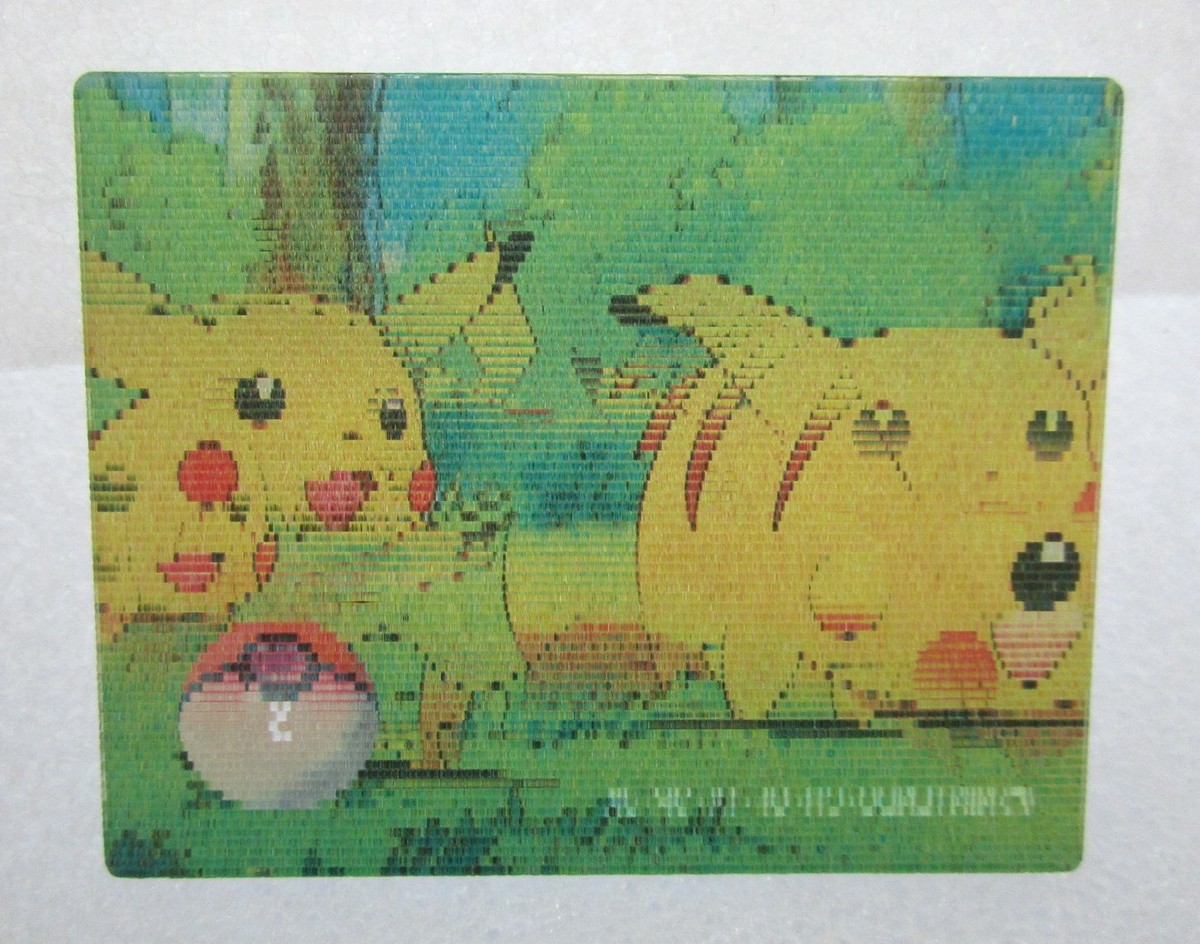 Pokemon Pikachu Super Change Card 3D Meiji Nintendo Japan 4 Pokemon Pikachu Super Change Card 3D Meiji Nintendo Japan 4