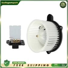 Front For 2013-2018 Hyundai Santa Fe HVAC Blower Motor Fan & Blower Resister Kit