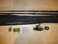 Project 11 Ft Barbel Rod Avon + Quiver Tips + Freespool Reel 040 6 Free Feeders Project 11 Ft Barbel Rod Avon + Quiver Tips + Freespool Reel 040 6 Free Feeders