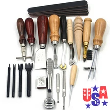 42/34 Leather Craft Tools Kit Stitching Sewing Beveler Punch Working Hand Tools