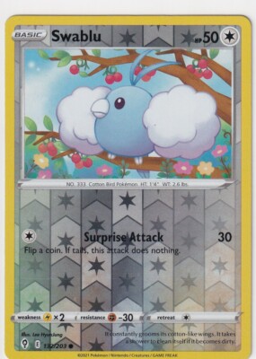 Pokemon TCG - Evolving Skies - Swablu 132/203 - Foil - Z1984