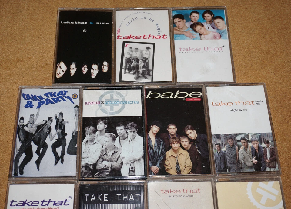 Vintage - Take That UK Cassette Tapes x11 Singles Collection - Image 4 of 4