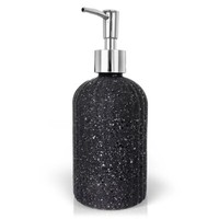 Orion Seifenspender Aus Glas, FlüSsigseifen-Spender, SpüLmittel-Spender, Grau