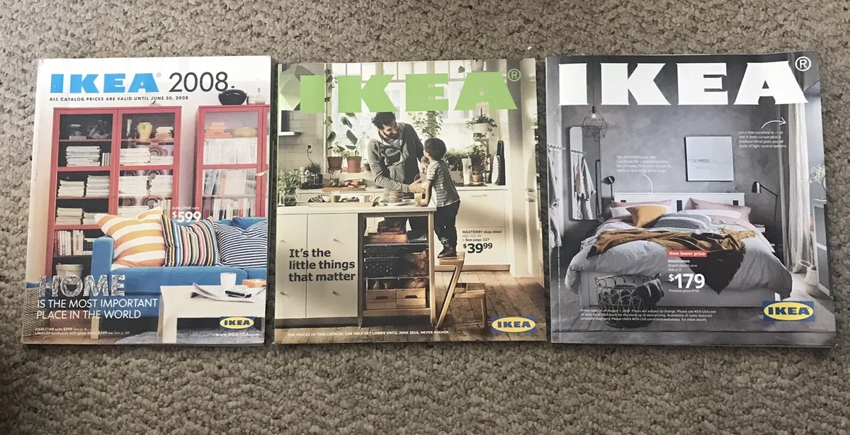Lot of 3 IKEA Catalogs 2008 2016 2021 OUT OF PRINT Very Good Used