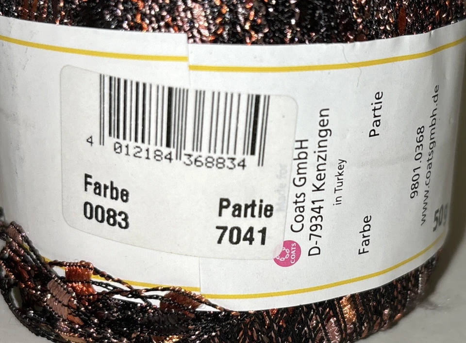 Lote de 1 hilo cinta Schachenmayr Nomotta Xisco púrpura rosa Mulit Alemania Foto 4 de 4