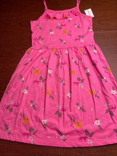 NUEVO CON ETIQUETAS 12 carters guepardo leopardo selva verano pascua vestido de sol safari cumpleaños - Imagen 2 de 6