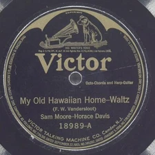 SAM MOORE Horace Davis VICTOR 18989 EX- 78 10" 1923 Pacific