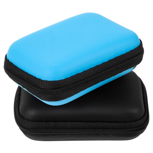 2 Pcs Carrying Bag Protection Case Travel Miss Portable Hard Drive Sleeve - Photo 5/12