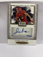 John Raine 2021 Premier Draft Rookie auto RC card #A167 Northwestern Falcons