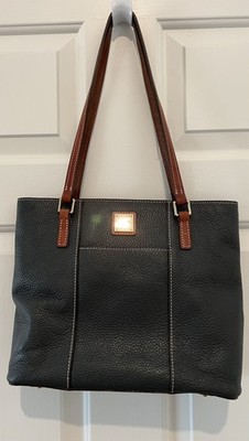 DOONEY BOURKE ELEPHANT GRAY pebble leather LEXINGTON SHOPPER tote bag