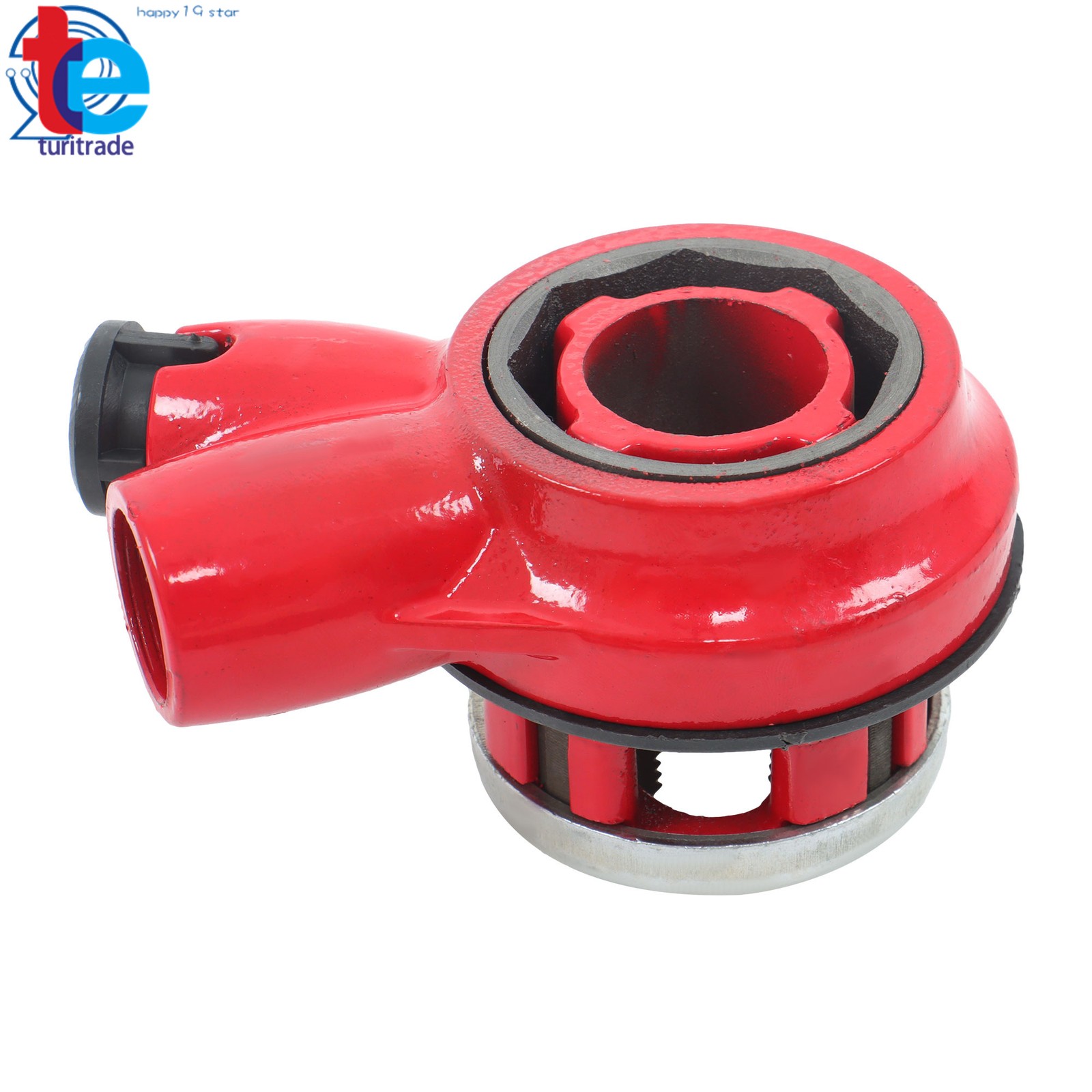 Pipe Threader 1/2" 3/4" 1" NPT Pipe Threading Tool Manual Ratchet With 3 Dies