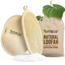 Natural Loofah Sponge Pads Body Exfoliator Scrubber Egyptian Luffa 2 PCS