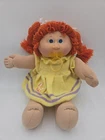 Vtg 1983 Coleco Cabbage Patch Kids Girl Doll Orange Yarn hair Blue Eyes Pacifier