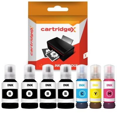 7 Nicht-OEM Tintenflaschen für Epson EcoTank ET-2850 ET-2851 ET-2856 ET-2950 ET-2951