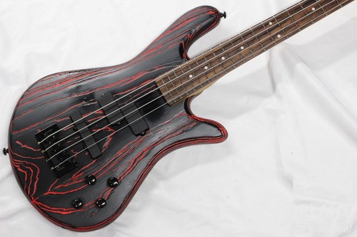 Spector NS Pulse 4 Satin Cinder Red Satin Used 2023 Ash Body w/Soft Case - 第 2/10 張圖片