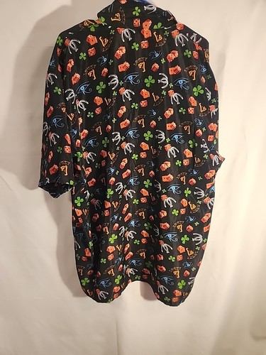 Maglia uomo Ferugini tema casinò 4XL. Gioco d'azzardo, manica corta, Las Vegas, grande e alto - Foto 9 di 9