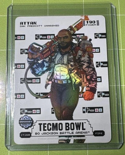 Bo Jackson Battle Arena Tecmo Sore Thumb 190 Power Attak Dak Prescott Fire SSP