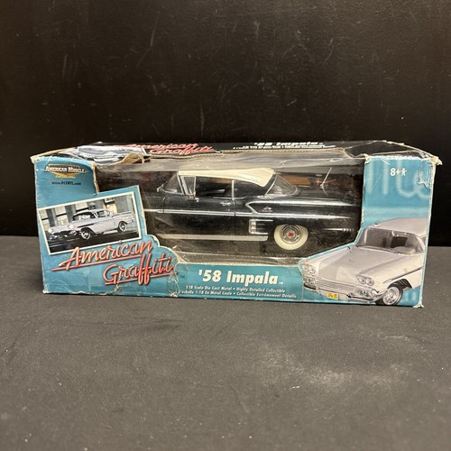 American Muscle 58 CHEVY IMPALA American Graffiti Movie scala 1:18 pressofuso - Foto 1 di 11