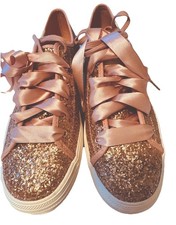 Keds Kate Spade Glitter Rose Gold Sneakers, Brand New, 9/40 M