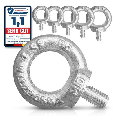 Ringschrauben DIN 580 |  M6 M8 M10 M12 M16 | Traglast von 75-700kg | C15E Stahl